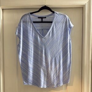 WHBM Light Blue V-Neck Women's Top